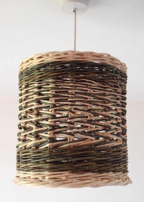 Zigzag Weave Lampshade Willow Day Workshop 15th July