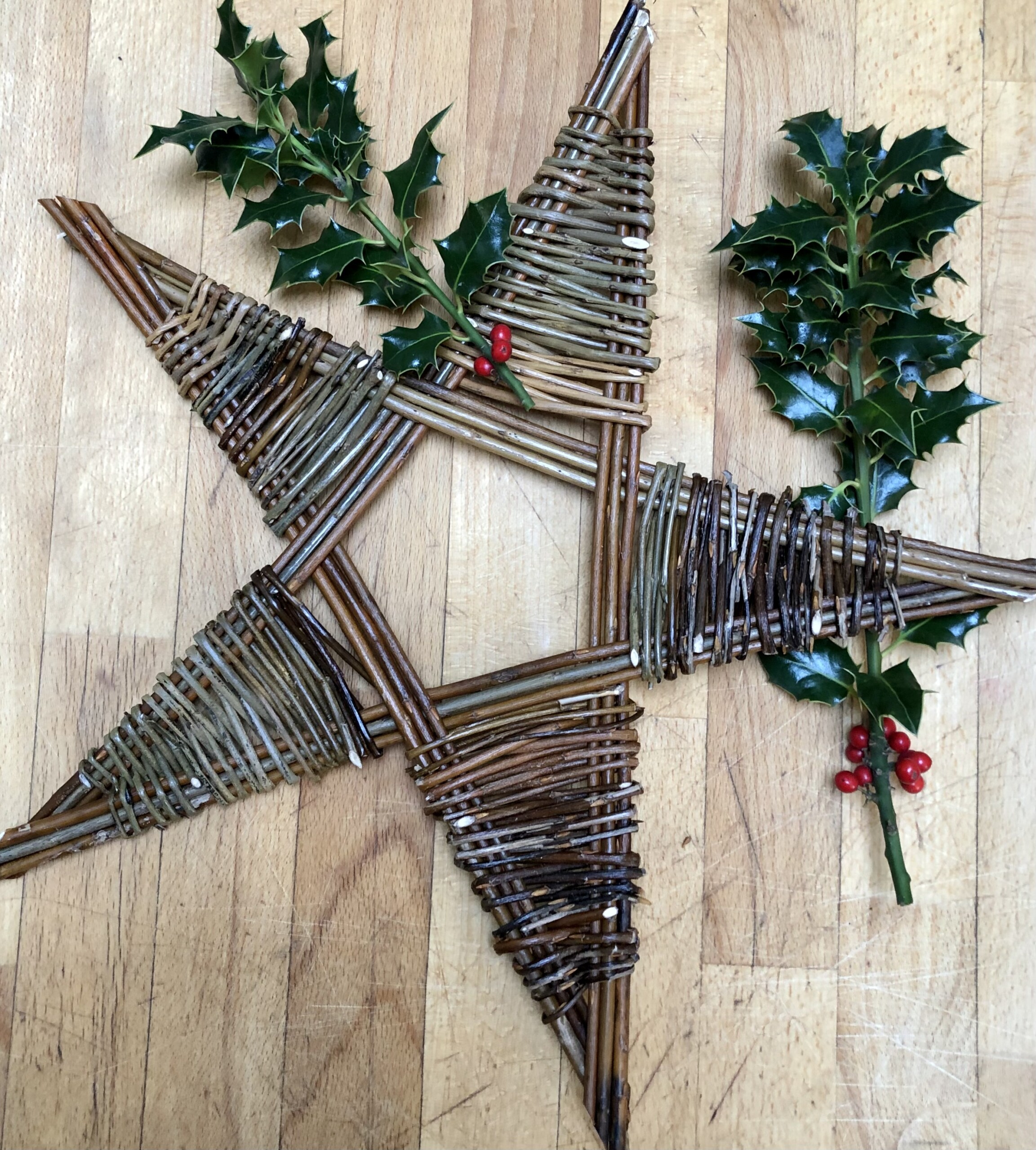 Festive Willow wreaths and stars