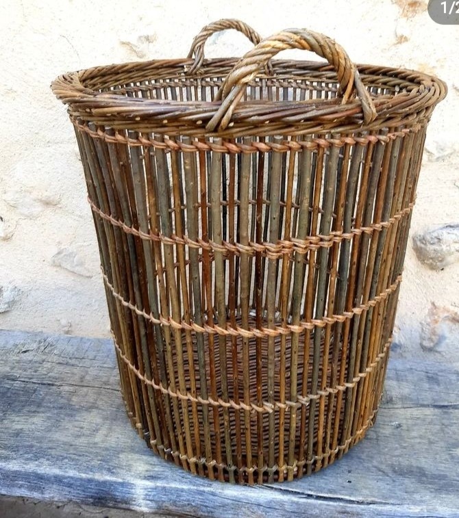 Fitched Waste Paper Basket with Francois Desplances
