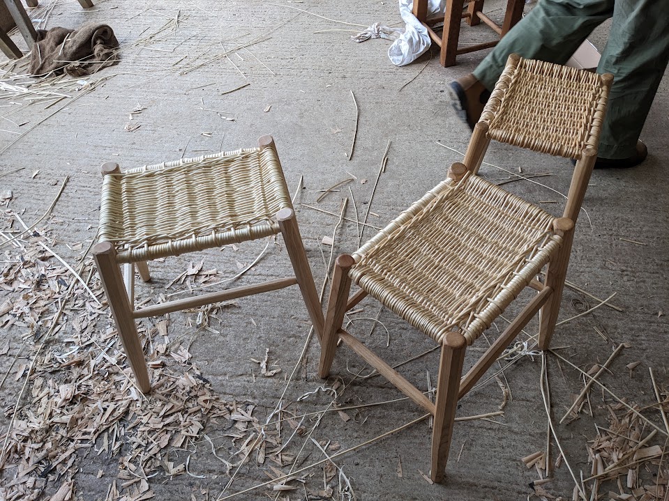 Willow seated stool with Hilary Burns and Ambrose Vevers October 4/5/6