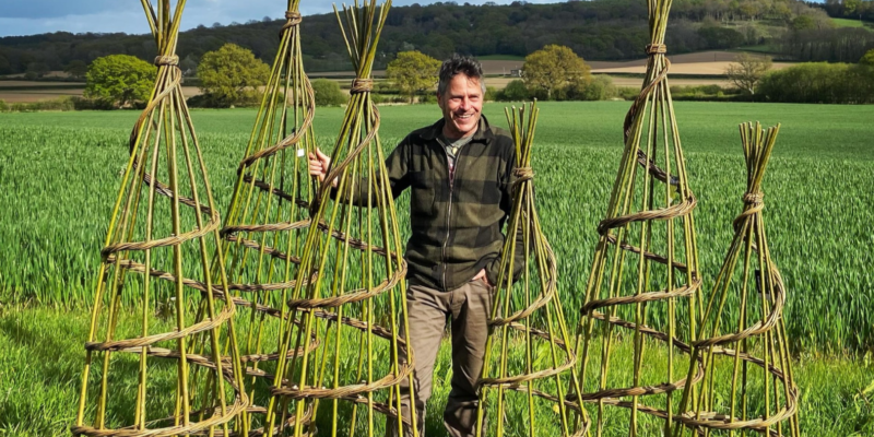 Weaving Plant Supports Workshop with Dave Jackson, aka The Stick Smith